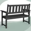 Memorial Bench   50   Weatherproof Durable Outdoor Bench  2 Person Park Bench  Easy to Move  Multi Purpose Design Ideal for Por 4