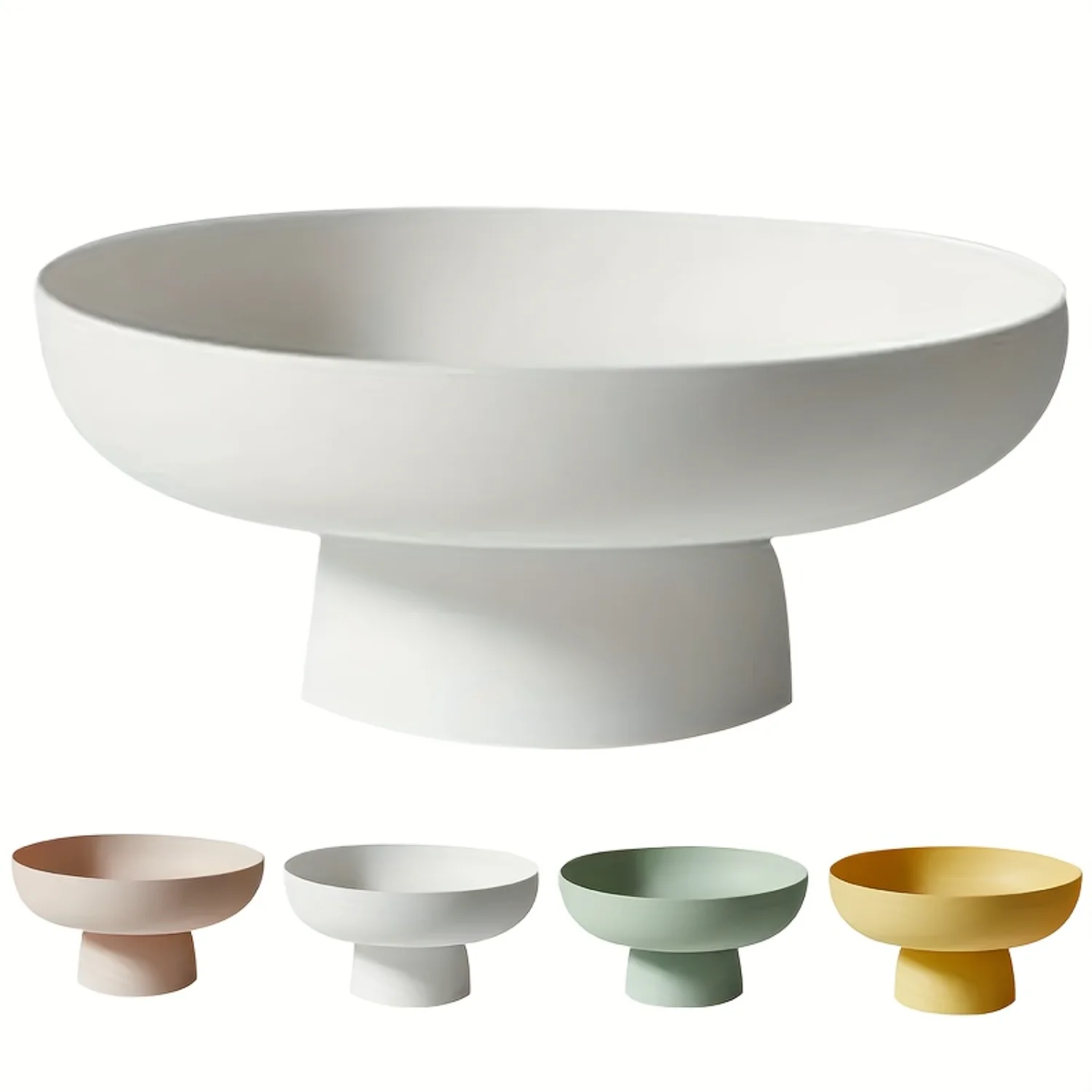 1pc Fruit Bowl Drain Fruit Basket For Kitchen Countertop, Kitchen Baskets Organization, Snack Rack Candy Dessert Tray For Kitch