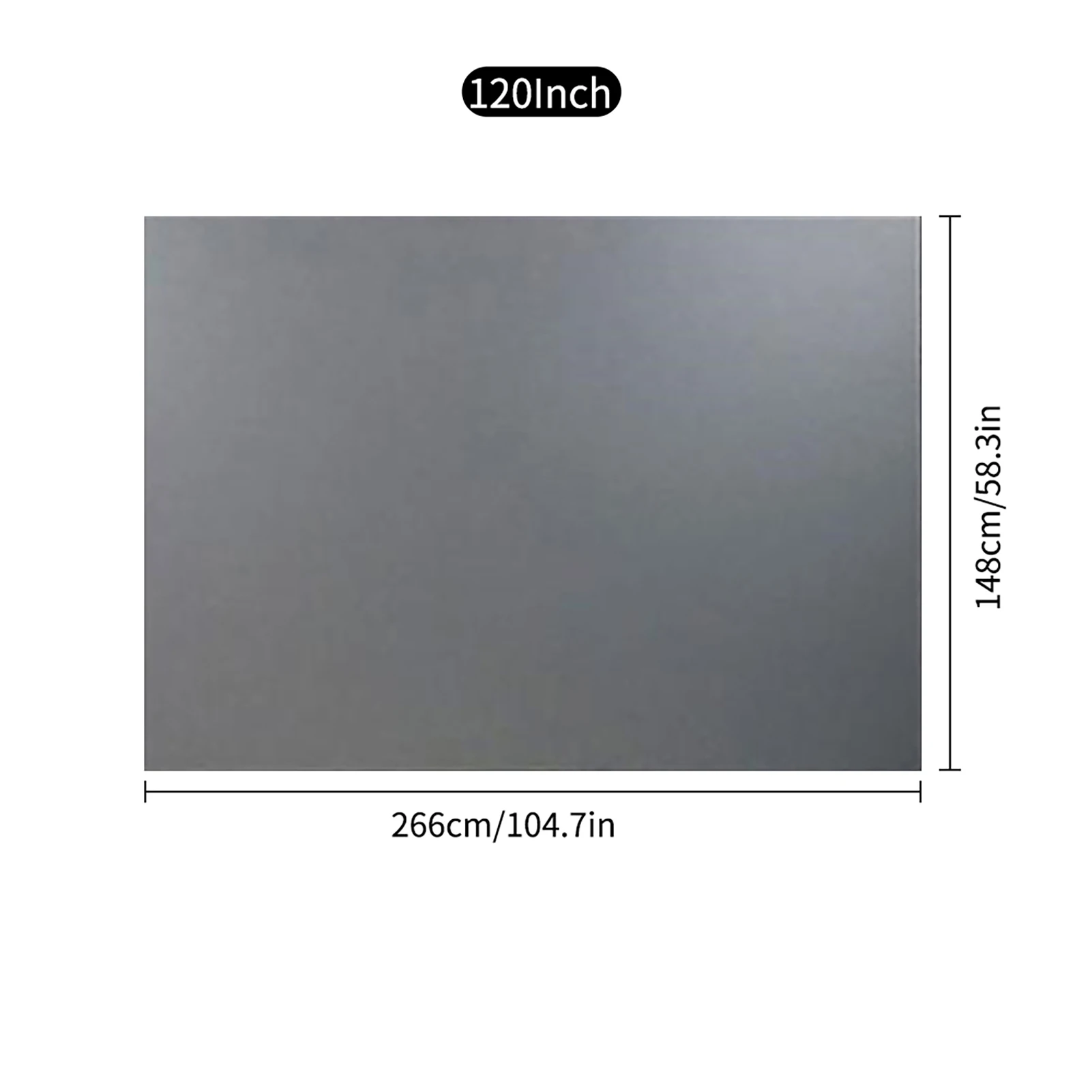 120 inch Portable Metal Projector Screen Anti Light Movie Screen 16:9 3D 4K 1080P HD Foldable Projection Screen Easy to Clean