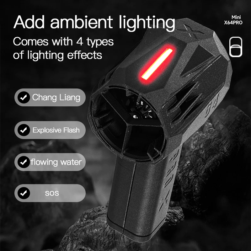 Compressed Air Duster MiniX64 PRO Car Violent Air Blower 750W Handheld Turbo Jet Fan Brushless Motor Instantaneous Thrust 1.5kg/s 350km/h Air Duster