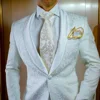 1 Piece Floral Suit Jacket For Men Wedding Tuxedo Slim Fit Blazer For Groom Shawl Lapel Italian Fashion Jacket 2025