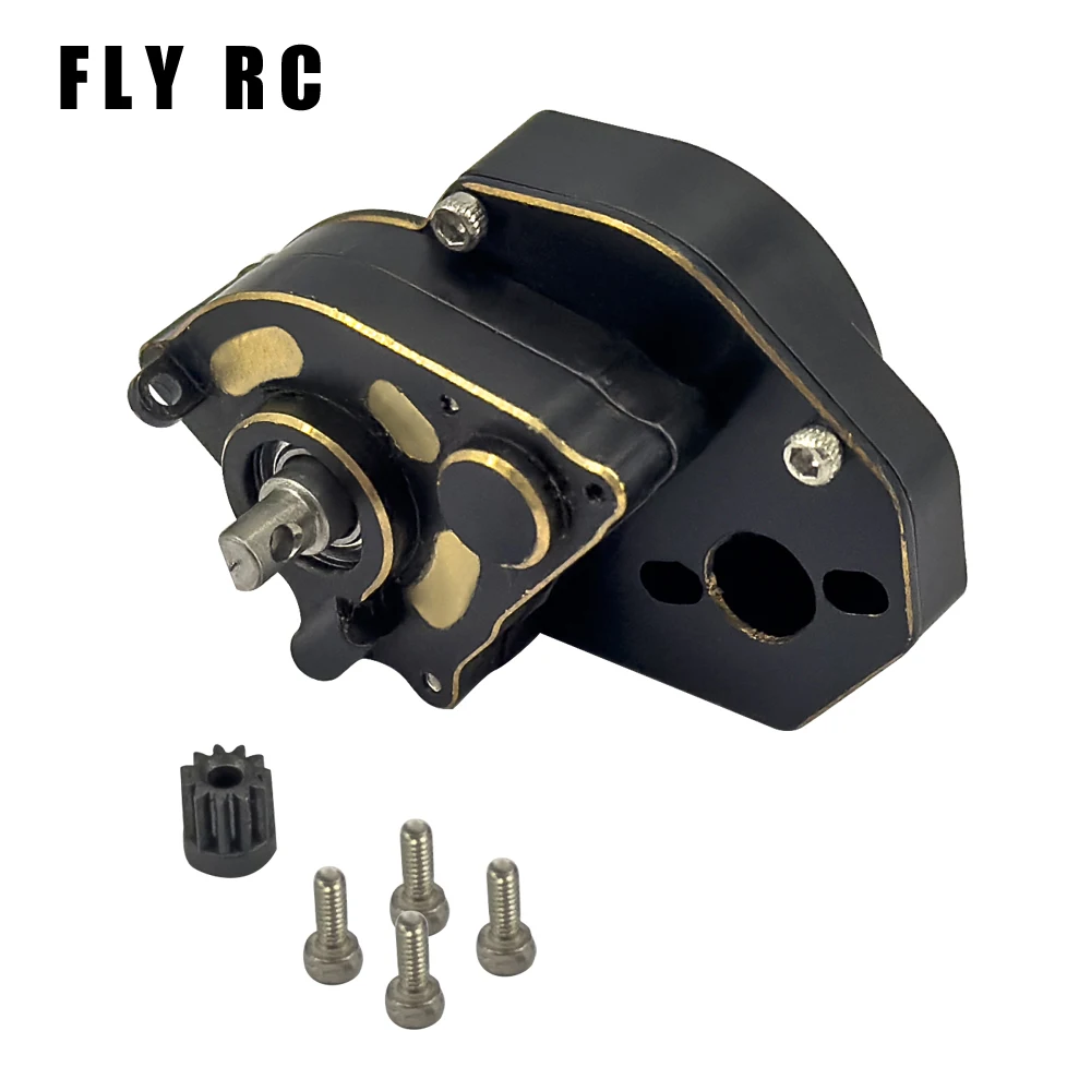 Axial Scx24 Upgrade Parts Cnc Brass Complete Transmission Gearbox Metal For Remote Control Rc Crawler Car Accessories 1/10 Scale 2