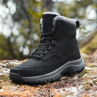 New Men Winter Snow Boots For Waterproof Leather Sneakers Super Warm Men's Outdoor Boots Male Hiking Boots Work Shoes Size 39-48