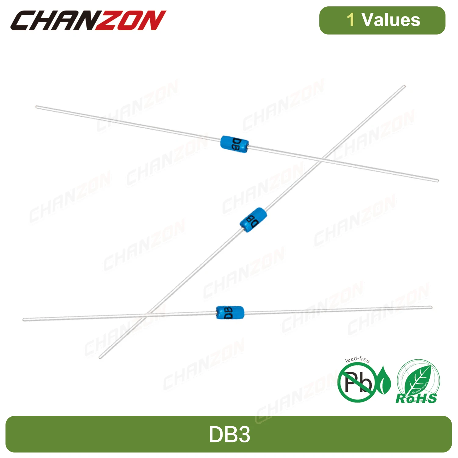 100 Pz 100% Originale Diac Db3 Diodo Raddrizzatore Zener Bidirezionale Trigger Bidirezionale Do-35 2A 32V 150Mw Diodi Assiali Al Silicio