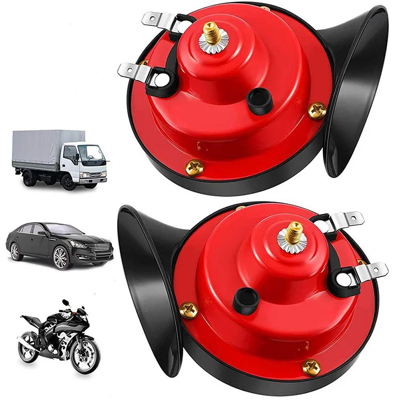 

New 2PCS 60db Super Train Horn For 12V Power Supplies Car-boat Motorcycles Automotive Loudspeaker Car Speaker Sound Signal