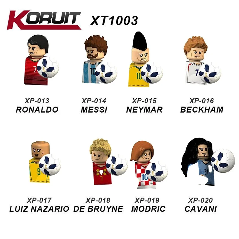 Famous Basketball Football Players Sports Star Building Blocks Sets Soccer Action Figures Bricks Cartoon  Toys Christmas Gifts 2