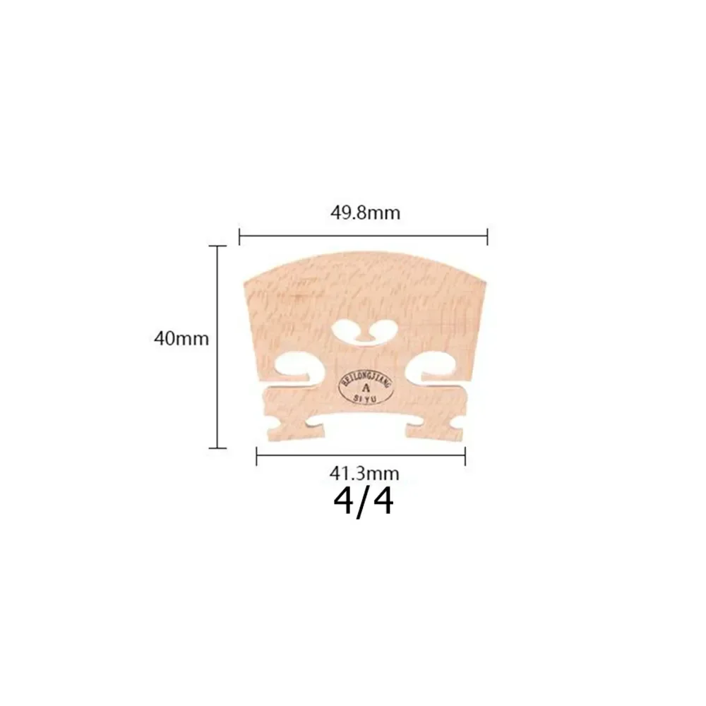 Violin Bridge Maple Full Size 4/4,3/4,1/4,1/2,1/8,1/10,1/16 Violin Accessories Luthier Parts Bridge All Size
