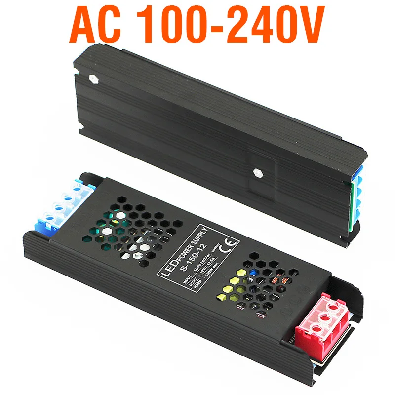 Sleek High-Efficiency LED Strip Power Supply Adapter
