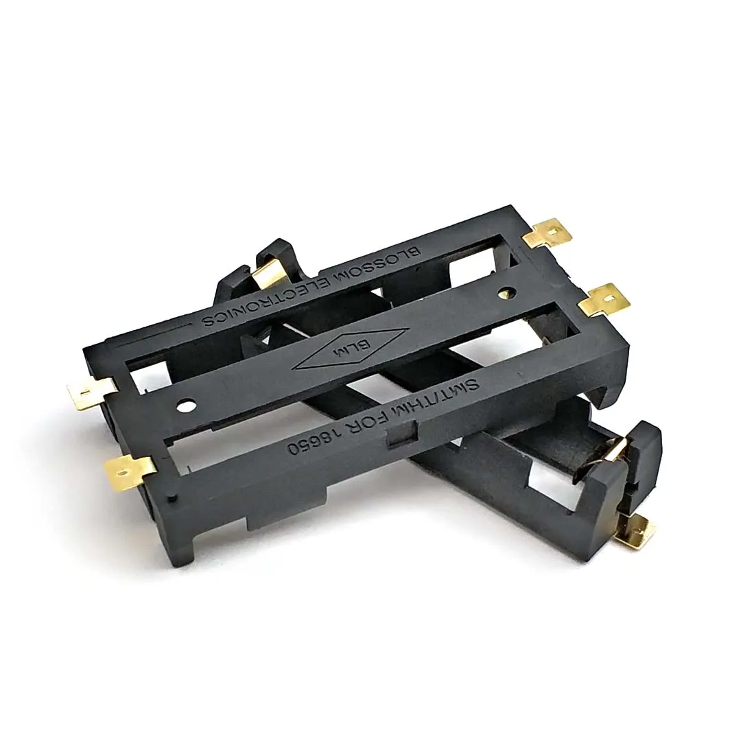 Battery Case Battery Storage Box Battery Holder Battery Box Battery Placeholder 1x 2x 18650 Battery Holder Smd Smt Batteries Case Storage Box with Bronze Pins 1/2 Slot 2*18650 Rechargeable Battery Shell