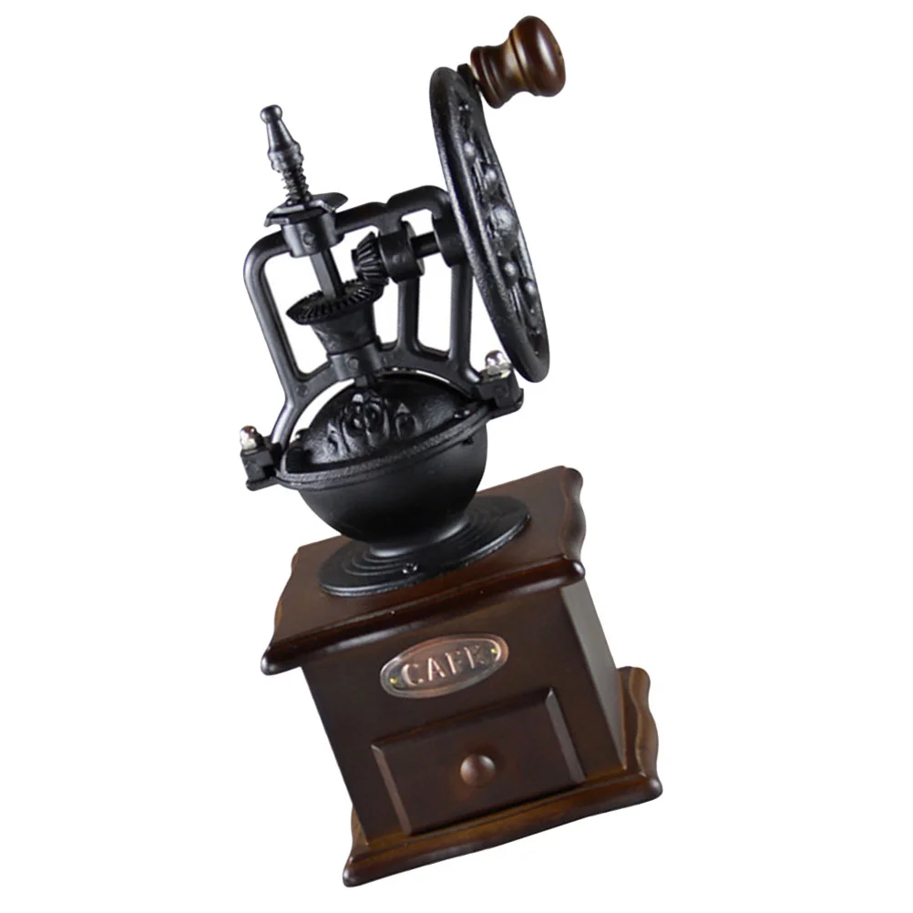 

Kitchen Manual Coffee Grinder Vintage Style Bean Grinder Grain Manual Mill Hand Crank