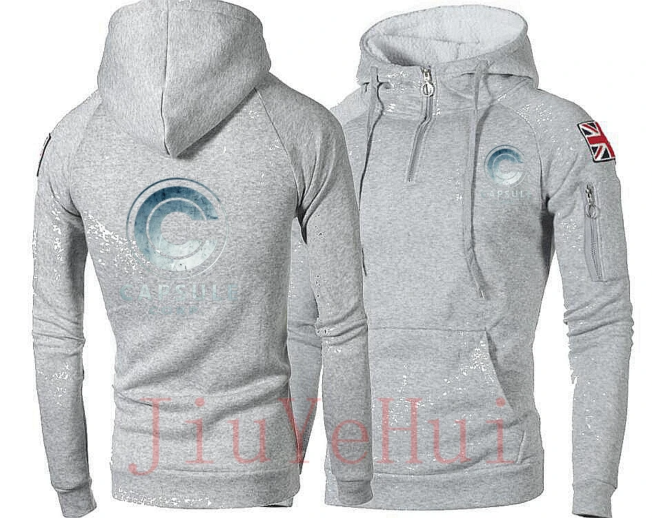 Anime Capsule Corp Men Jackets Hoodies Coats Super Goku Casual