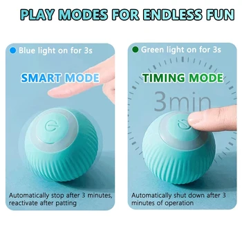 2PCS Cat Interactive Ball Indoor Automatic Rolling Magic Ball Smart Cat Toys Electronic Interactive Cat Toy Cat Game Accessories 5