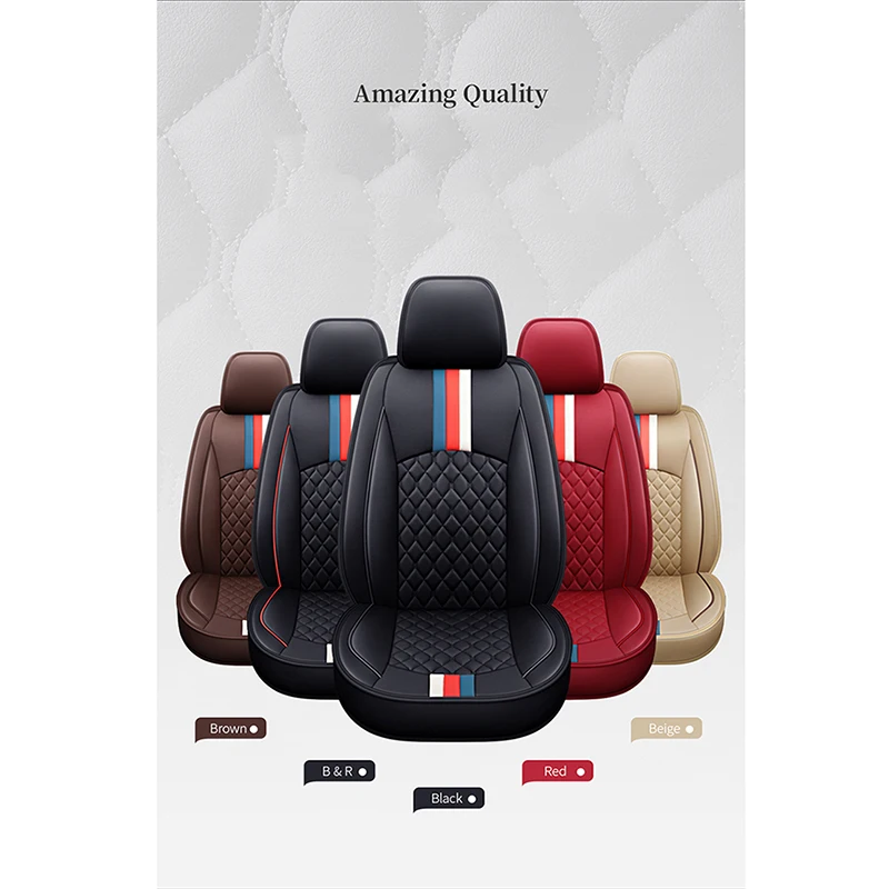 WZBWZX General leather car seat cover for Mitsubishi All Models asx outlander lancer 10 pajero sport Car-Styling car accessories