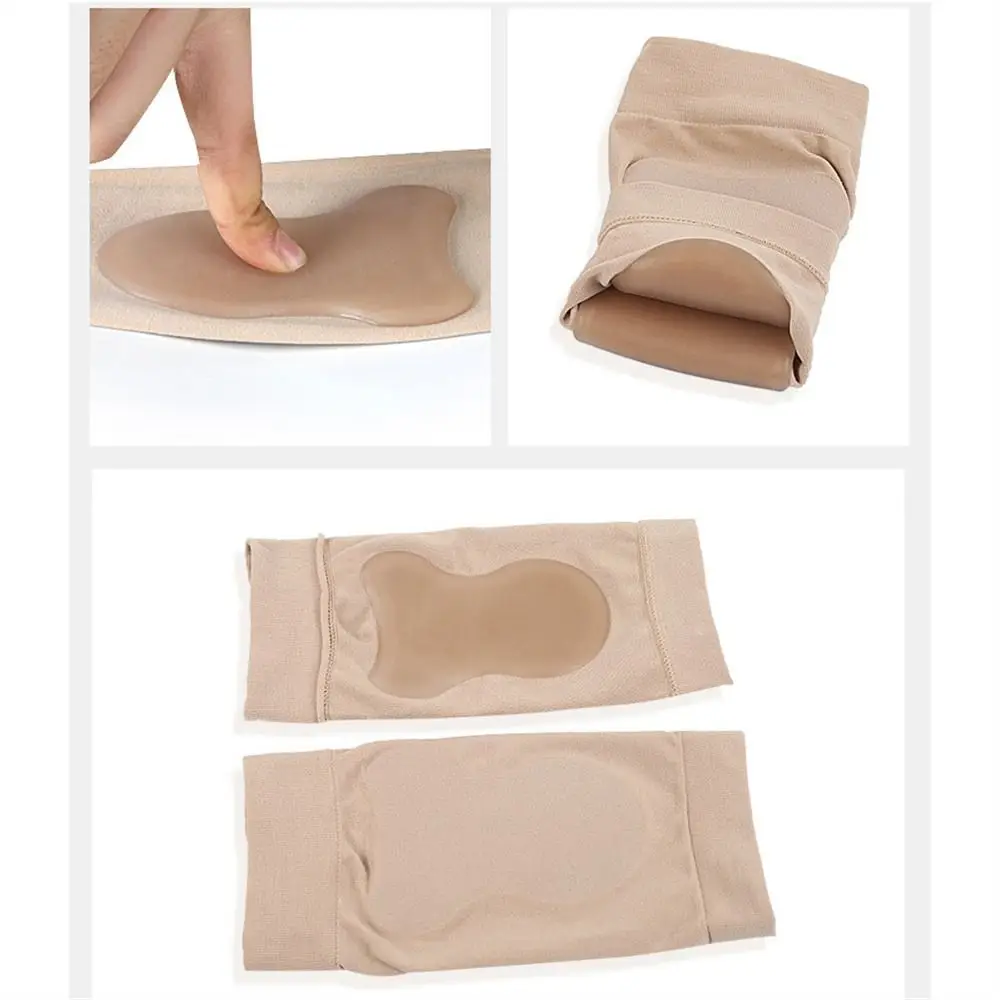 Invisible Gel Heel Pads Silicone Socks Foot Massage Heel Protective Sock Elastic Soles Insole Ankle Support Running