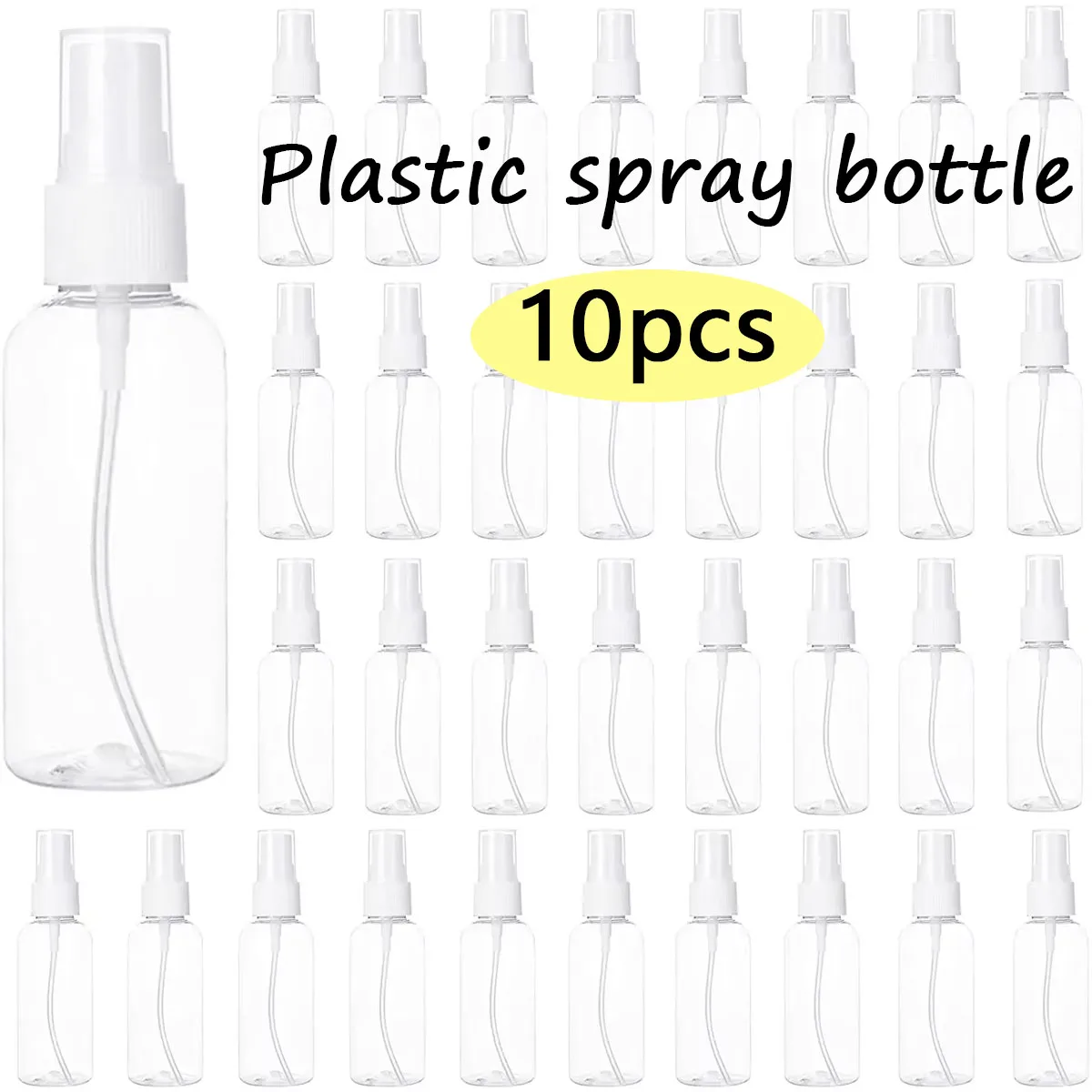 Spray Bottle Mist Sprayer Clear Fine Empty Travel Reusable Liquid Water Hair Cleaning Solutions Container 10PCS 30ml 50ml 100ml spray bottle refillable spray bottle