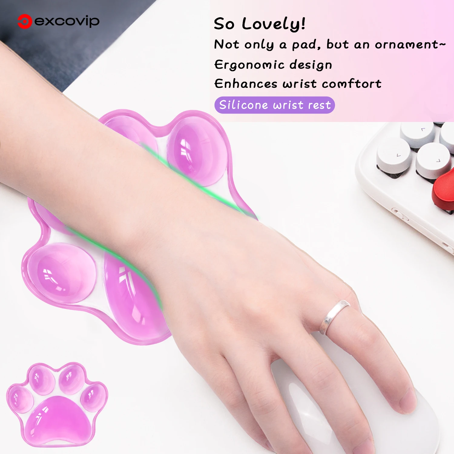 Ergonomic Hand Pad, Almofada, Confortável, Macio, Jogos,