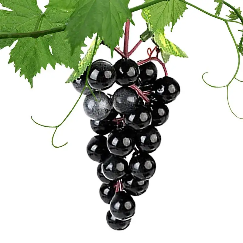Artificial grapes 18pcs Realistic Artificial Grapes Table Decoration Fake Grape Bundles Party Home Wedding Decor