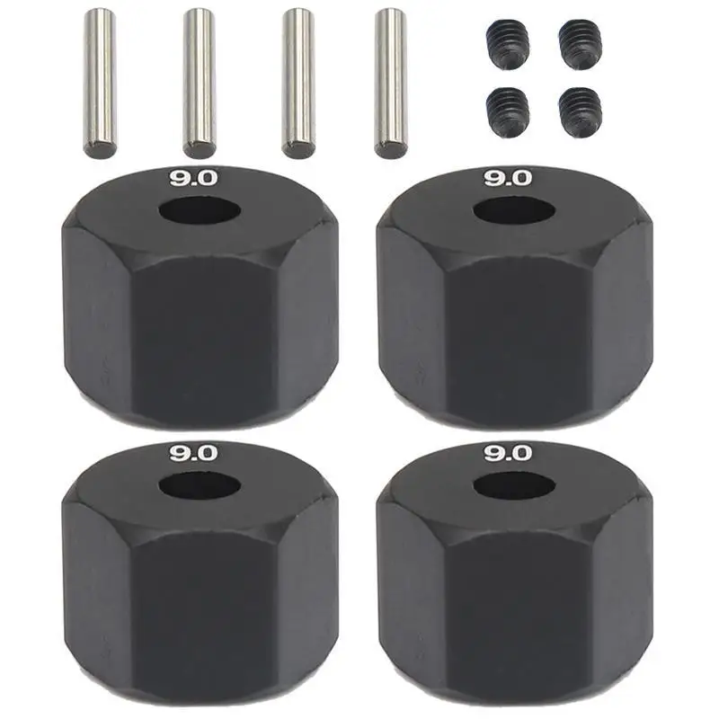 

4Pcs 12MM Wheel Hex Hub Thickness for 1/10 RC Crawler Axial SCX10 Traxxax Trx4 Tamiya MST RC Car Part,9mm