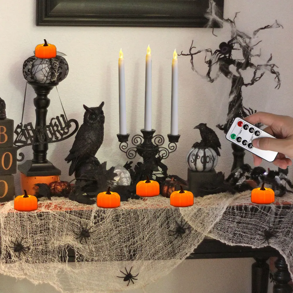 Flameless Pointed Candle Light Long Christmas LED Candle Battery Powered Decorative Church Flickering Candle Light for Event