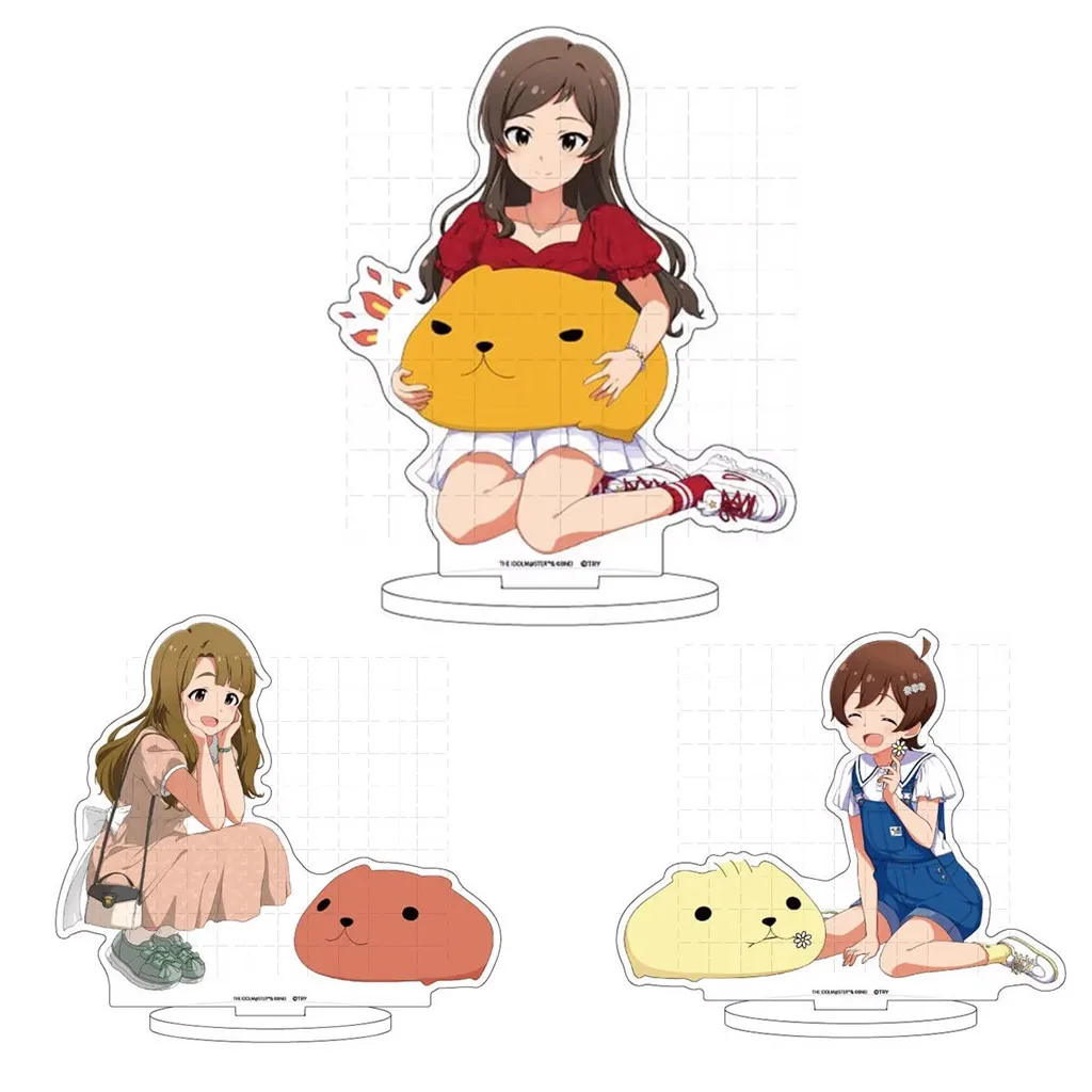 

Game THE IDOLM STER Acrylic Stand Doll Anime Kitazawa Shiho Kinoshita Hinata Figure Model Plate Cosplay Toy for Gift