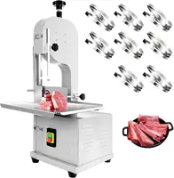 Electric Meat Bandsaw,1500W Metal Bone Cutter Commercial Meat Cutter Machine,Stainless Steel Countertop Meat Bone Cutter With 8 1