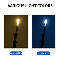 10Pcs 1:87 LED Candle Light Miniature Candlesticks Dollhouse Electric Light Lamp Candelabra Doll House Decoration Accessories 2