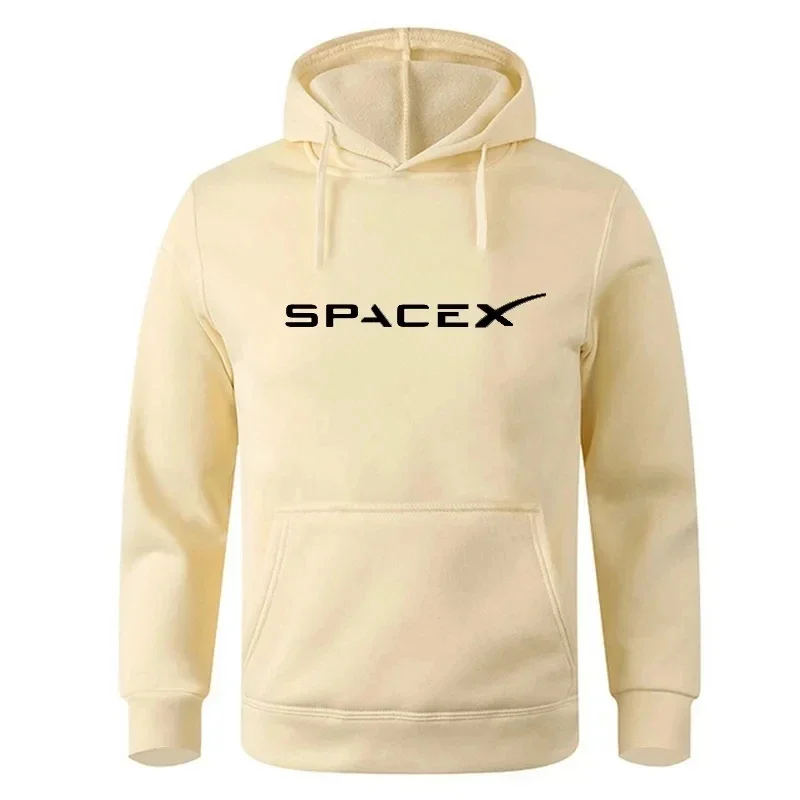 Men's Hoodies Space X Print Sports Fitness Sportswear Sweatshirts Loose Hip Hop Style Fashion Women Trainning Exercise Sweaters