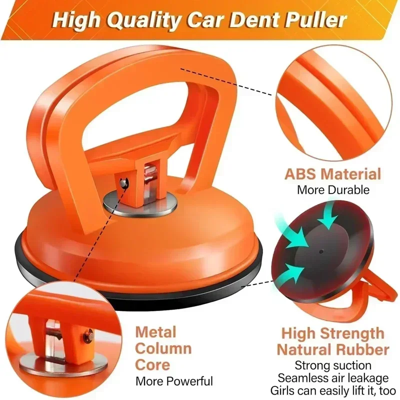 Car Suction Cup Dent Repair Artifacts Universal Heavy Duty Suction Cups Black Orange Color Car Body Paint Dent Repair Tools