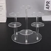 4 Layers Transparent Removable Acrylic Display Stand Square Holder Rack Garage Kit Blind Box Display Stand Jewelry Holder Shelf 2