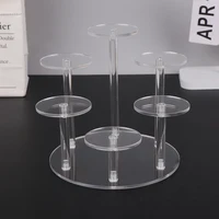 4 Layers Transparent Removable Acrylic Display Stand Square Holder Rack Garage Kit Blind Box Display Stand Jewelry Holder Shelf 2
