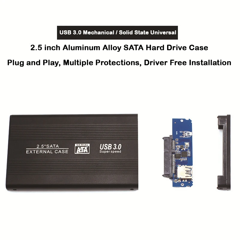 Uthai-alumínio Alloy Mobile Hard Drive Case Ssd Solid-state Notebook Usb 3.0 2.5 in Bn03 - Imagem 3