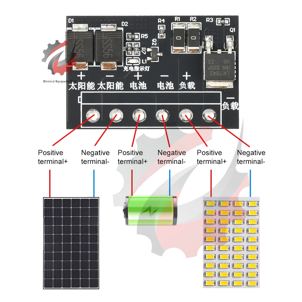 DC 3-45V 태양광 가로등 제어 회로 기판 LED 조명 완전 자동 드라이브 보드 라이트 스위치 태양광 충전 컨트롤러