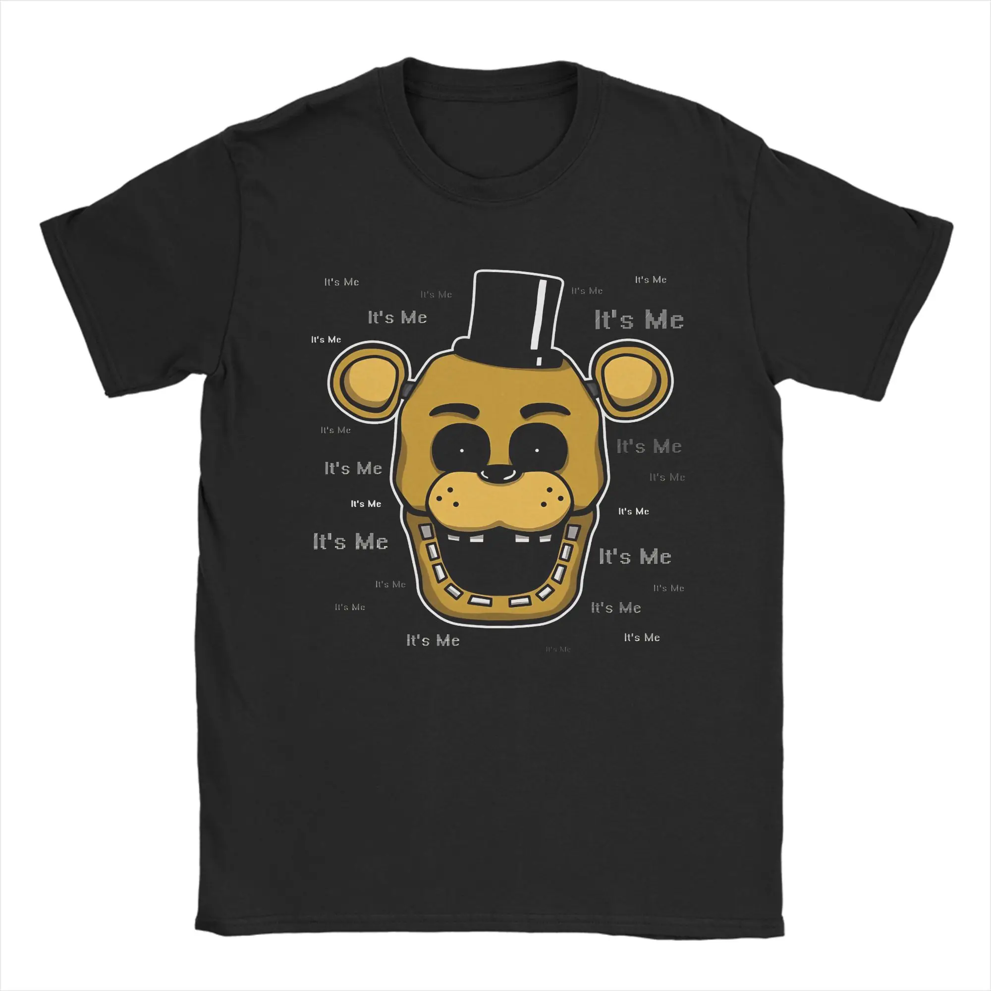 FNAF Meme Pure Cotton Casual Unisex T-Shirt - Round Neck Short Sleeve