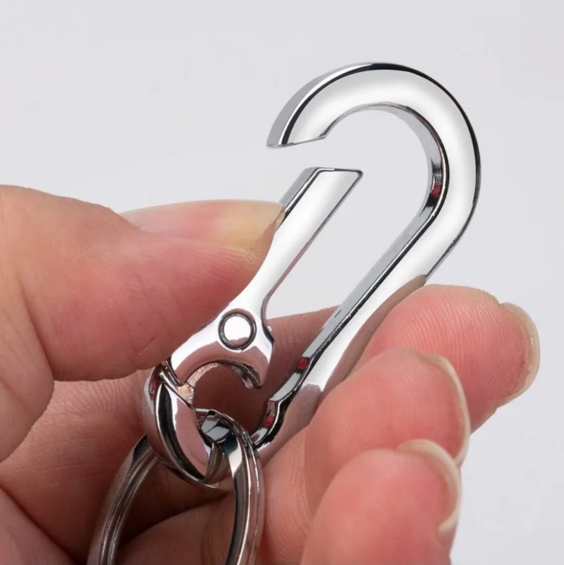 5Pcs Gourd Buckle Keychains Climbing Hook Stainless Steel Car Strong Carabiner Shape Keychain Accessories Metal Key Chain Ring Mallzona