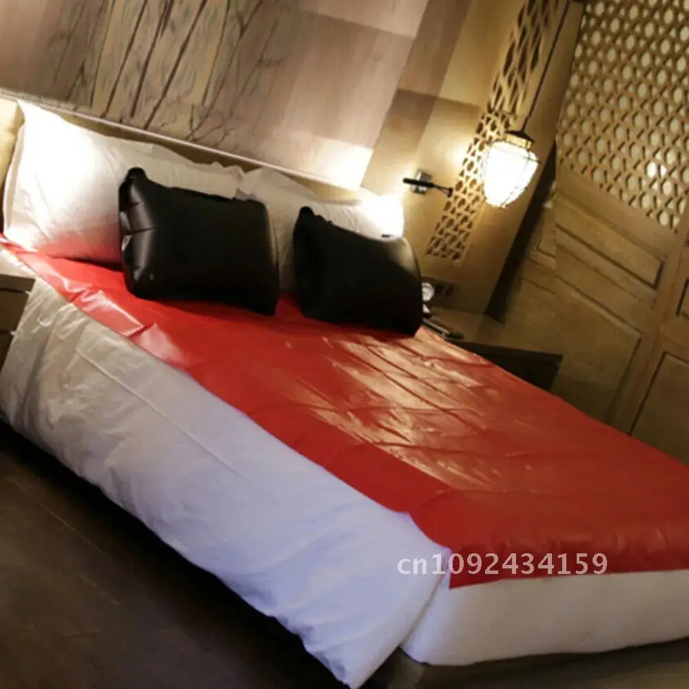 PVC Plastic Adult Sex Bed Sheets Sexy Game Waterproof Hypoallergenic 18 Sexy Mattress Fun Woman Men Cover Toys Adult For