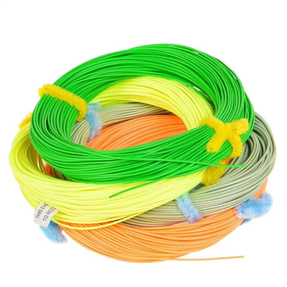 

100FT WF3FWF8F Weight Forwad Floating Fly Fishing Line Fluo Front Welded Loop FLy Line 4 Colors