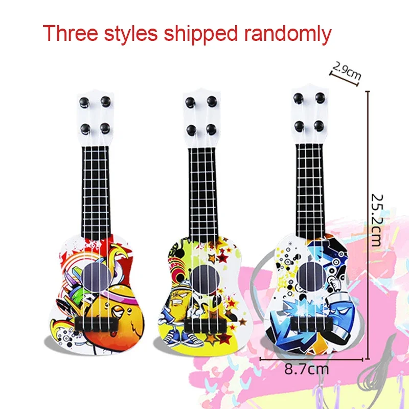 Mini Ukulele Guitar Toy Skill Improving Classical Early Educational Musical Instrument for Boys Girls Children Baby Xmas Gifts 5