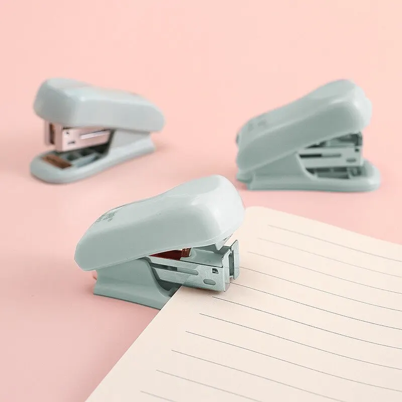 Mini Stapler Set 1pcs Mini Stapler Set Staples Paper Binder Stationery Office Kawaii Stationery Binding Tools School Supplies mini stapler set