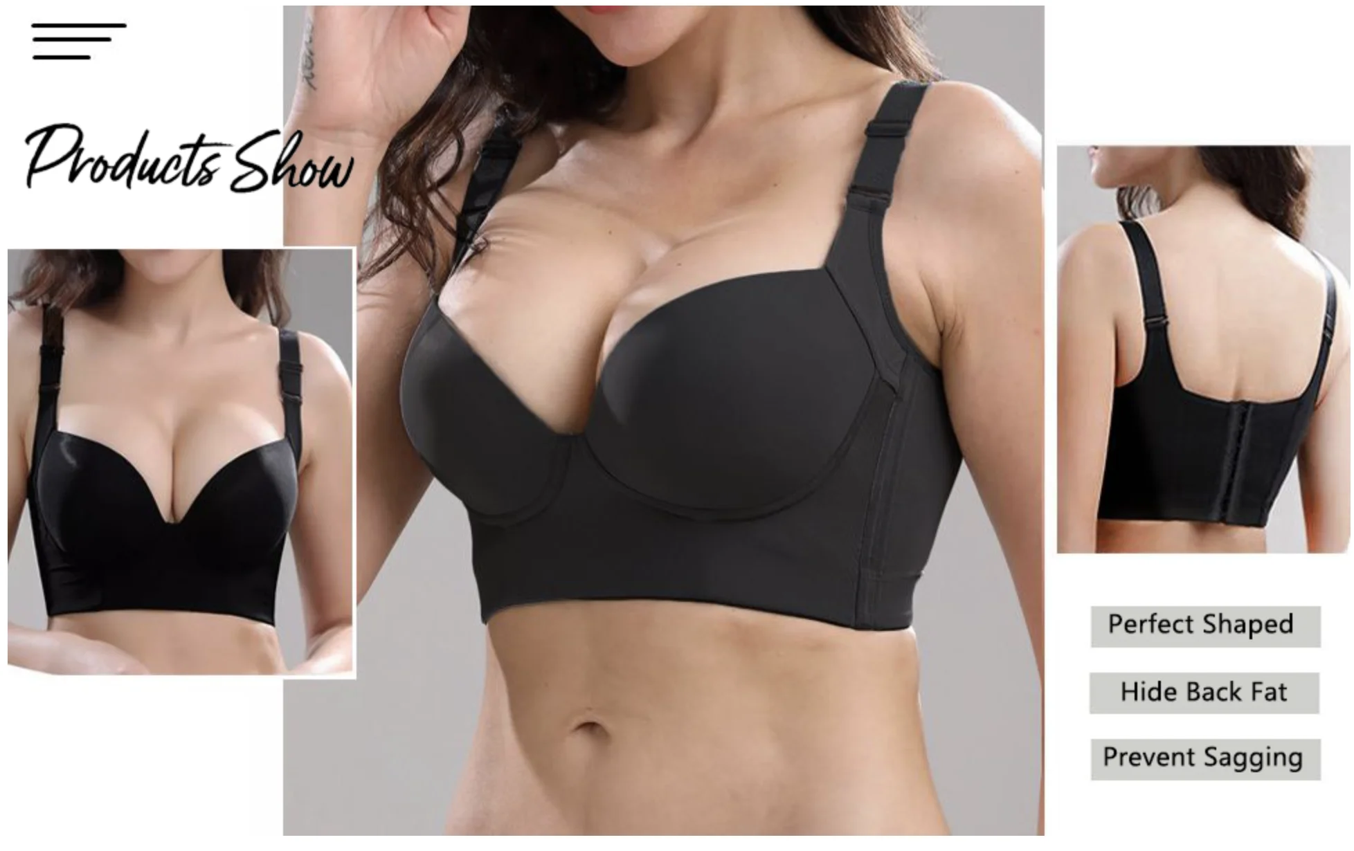 Women's Filifit Sculpting Uplift Bra Fashion Deep Cup Bra Full