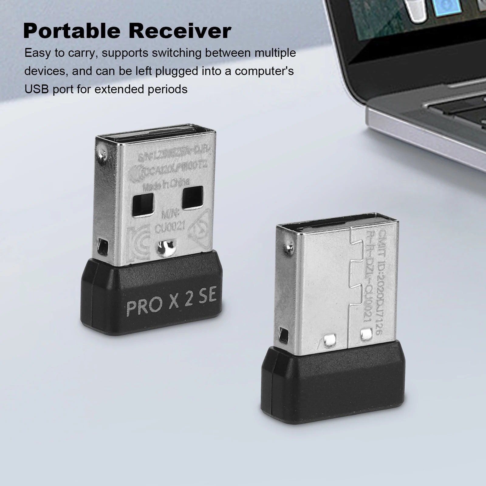PRO X SUPERLIGHT 2 SE 게이밍 마우스용 USB 수신기 교체품 사용하기 쉬운 무선 동글 수신기