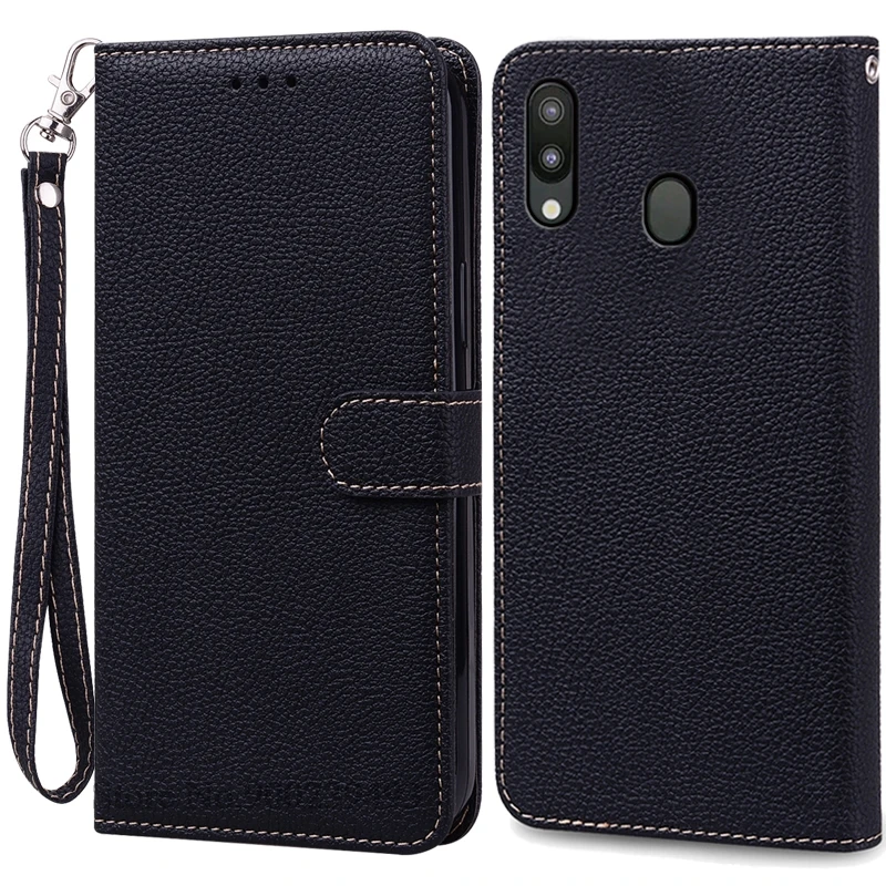 Leather Wallet Case for Samsung Galaxy M20 - Flip Cover & Card Holder