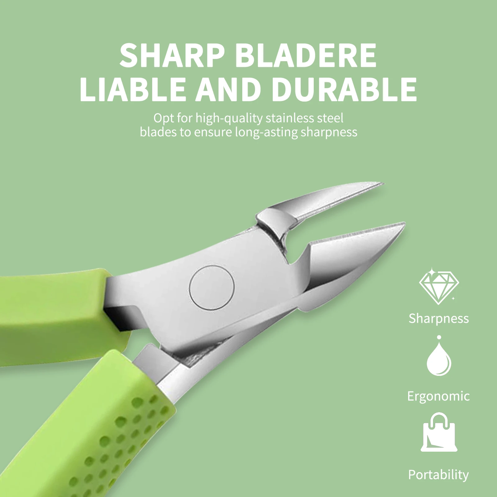 Ultra Sharp Manicure Silicone Cuticle Scissors Colorful Non-slip Handle Fingernails Toenails Labor-saving Manicure Tools