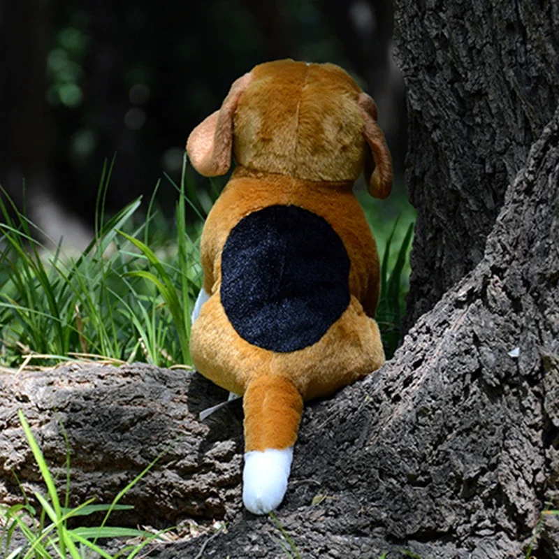 Realistic Beagle Dog High Fidelity Cute Plushie Harrier Dogs Plush Toys Lifelike Animals Simulation Stuffed Doll Kawai Toy Kids 4