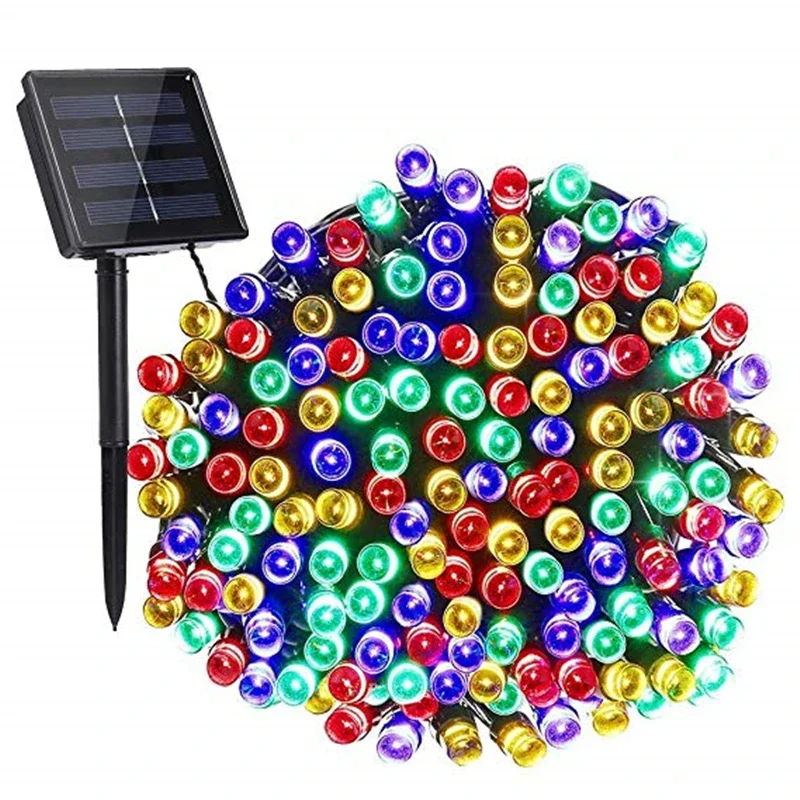 Solar-Powered LED Fairy String Lights
