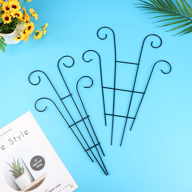 1 Db Fémnövény Mászó Keret Vas Virág Levelek Tartó Botlevelek Rögzített Tét Pólus Beltéri Cserepes Kerti Kiegészítők - Image 3