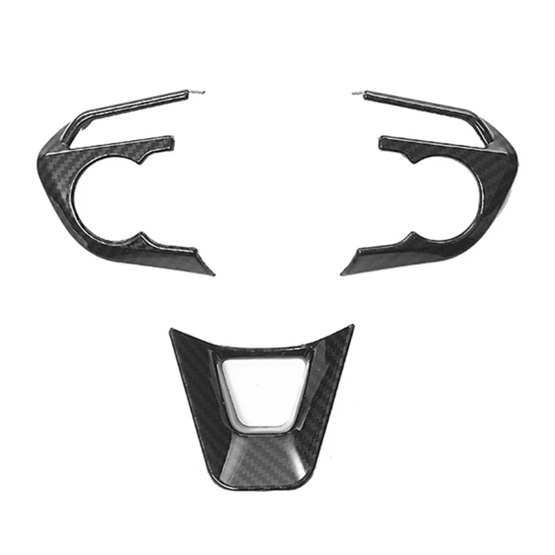 

3pcs Steering Wheel Frame Cover Control Button Trim Set Car Styling Accessory Sticker Suitable for RAV4 2020 Decoration