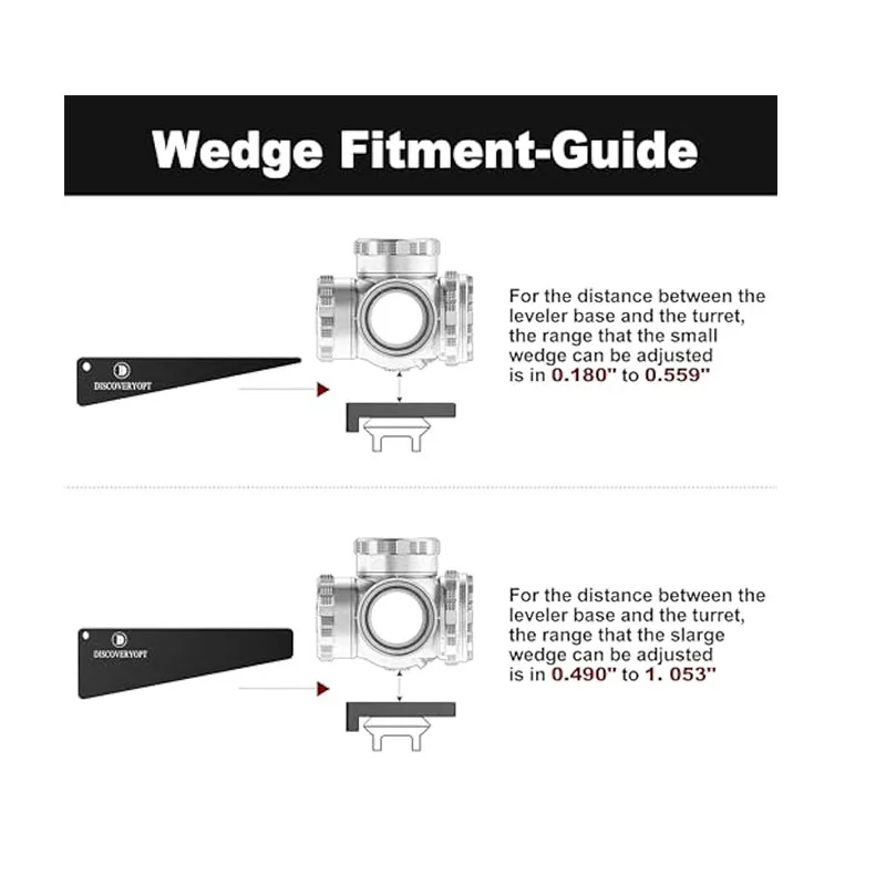 Discovery Scope Level Wedge in One-Piece Mounts or Scope Rings Level Combo for Rifle Mounting rifle scope mount rifle scope mount ring scope bubble level