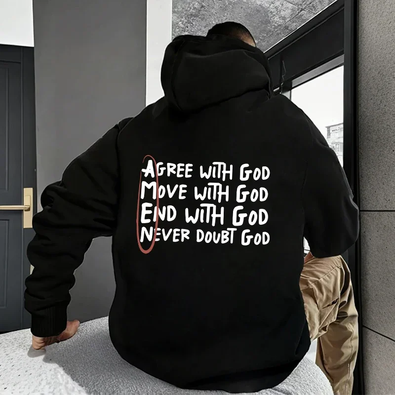 Men Christian Hoodie High Quality Casual Daily Fashion