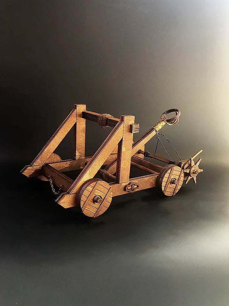 

Torsion Single Arm Mangonel Ancient Chariot Model Ancient Chariot Siege Car Wooden Three-Dimensional Parent-Child Work Puzzle