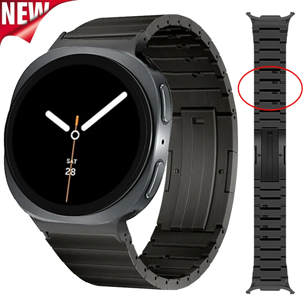 Quick Release Strap for Samsung Galaxy Watch 8 40mm 44mm/8 Classic 46mm Titanium Wristband for Galaxy Watch Ultra 47mm Bracelet